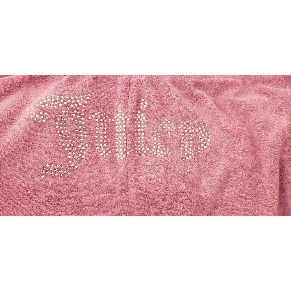 NWT JUICY COUTURE  BLING TOWEL TERRY SHORTIE SET DEWBERRY XLARGE - Picture 15 of 15